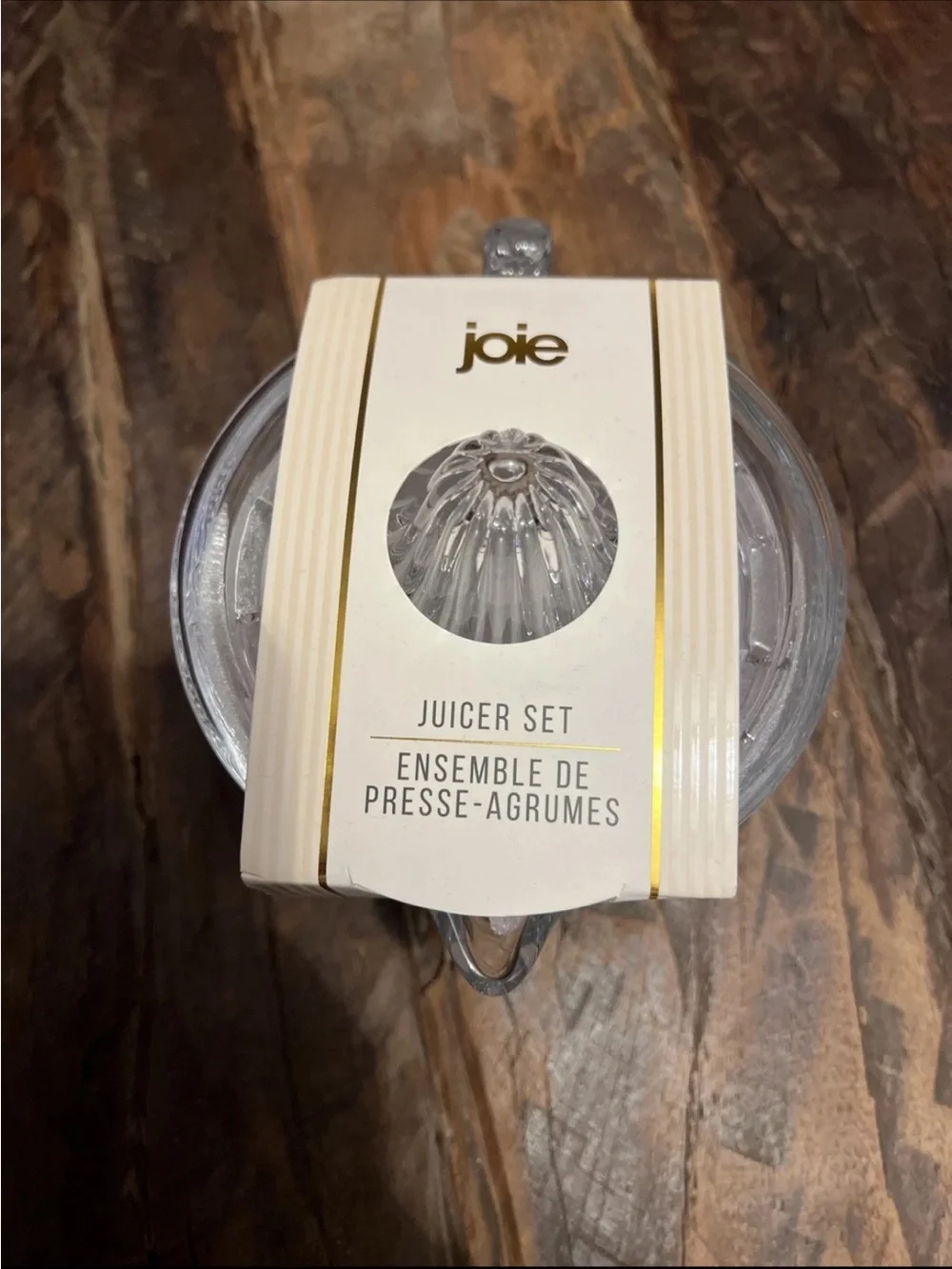 JOIE FOOTED GLASS CITRUS JUICER SET